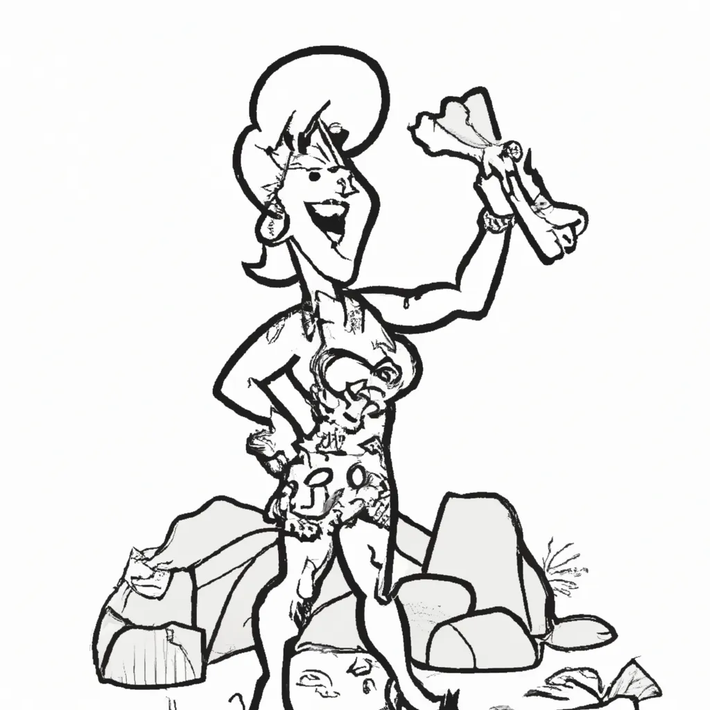 Wilma Flintstone Desenhos para Imprimir e Colorir