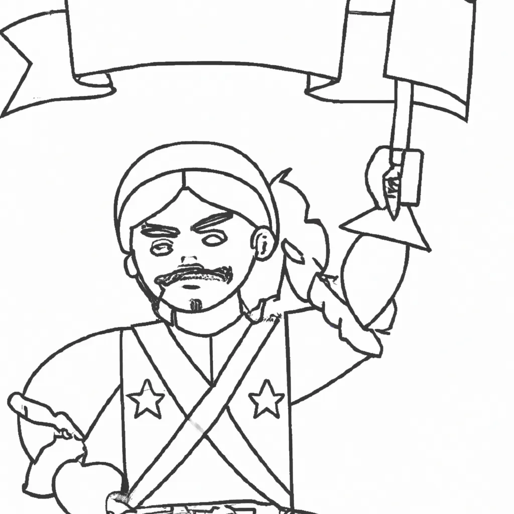 História: 7 Desenhos de Bandeirantes para Imprimir e Colorir
