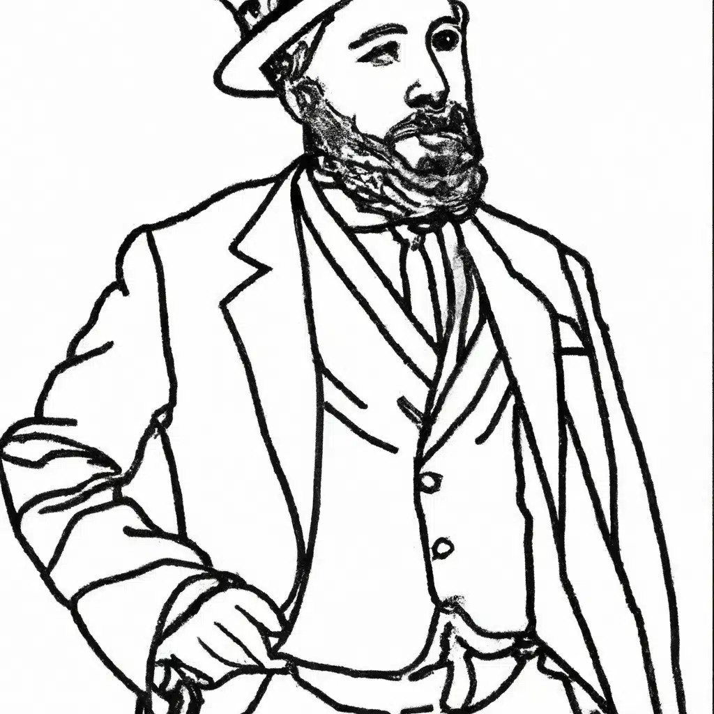 10 Desenhos de Edouard Manet para Imprimir e Colorir