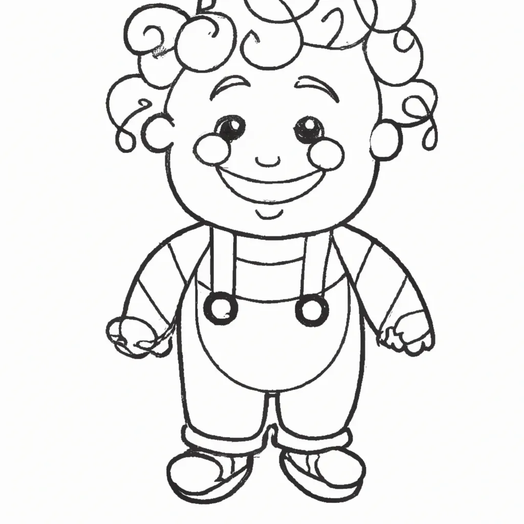 10 Desenhos de Boneco Cabeçudo para Imprimir e Colorir!