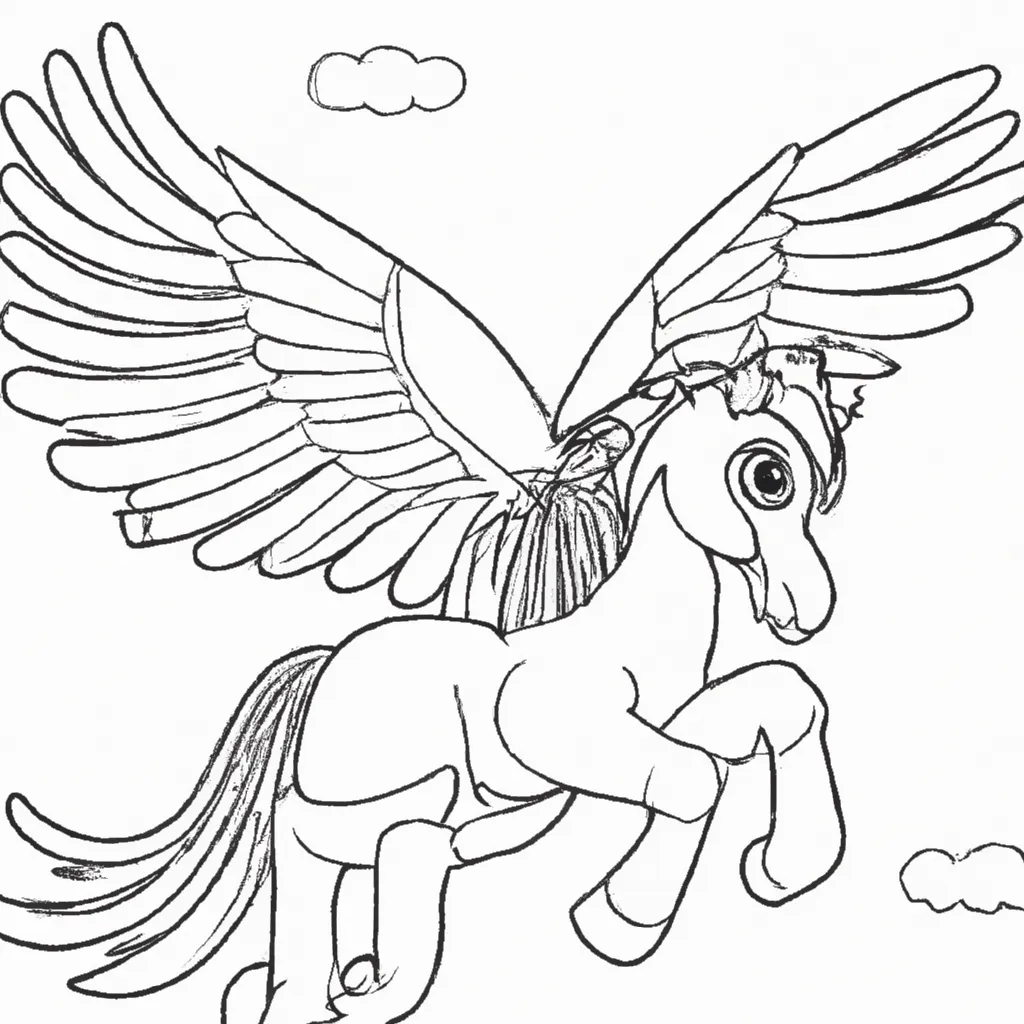 Figura Cavalo com Asas Figura Cavalo com Asas