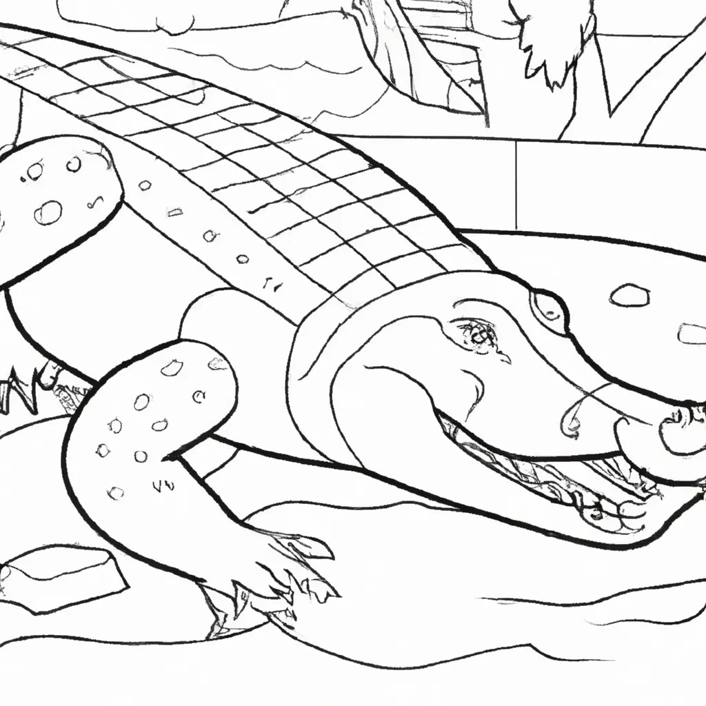 Figura Crocodilo de Agua Salgada