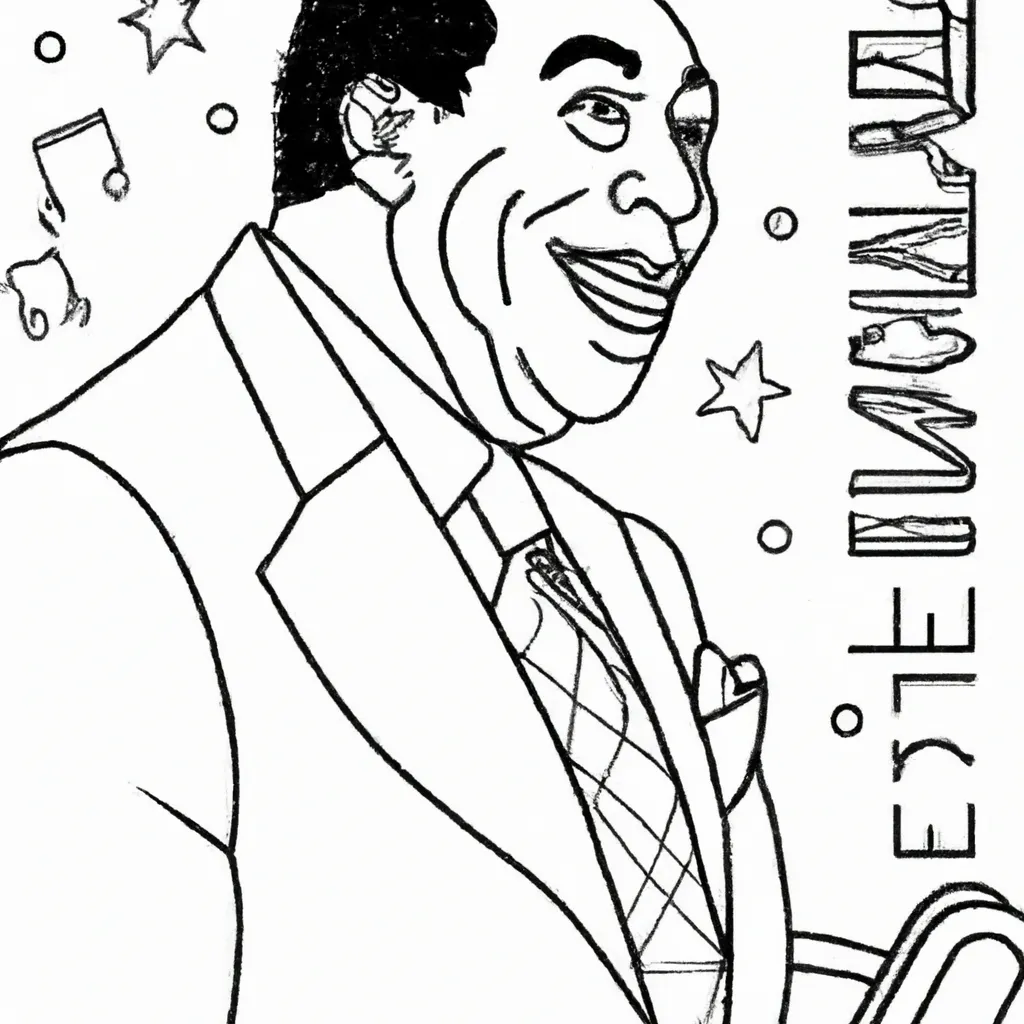 10 Desenhos de Duke Ellington para Imprimir e Colorir