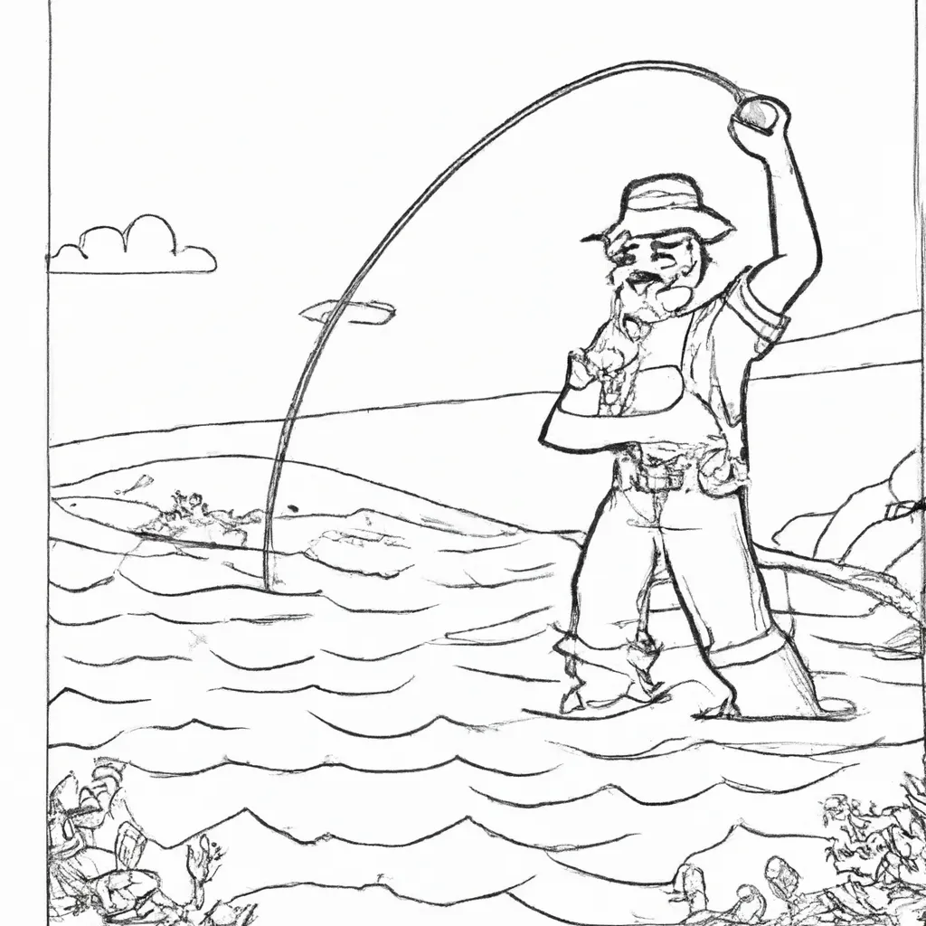 Figura Homem Pescando