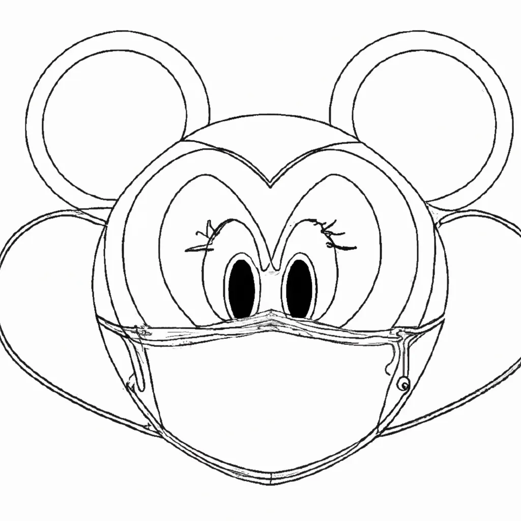 Figura Mascara do Mickey 1 Figura Mascara do Mickey 1