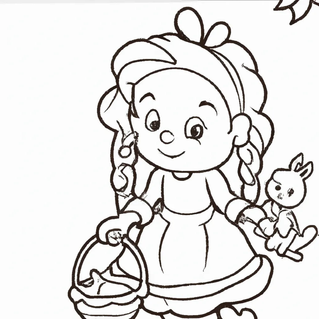 Figura Menina Coelhinho