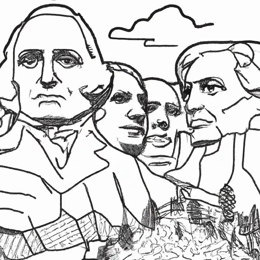 Figura Monte Rushmore Estados Unidos Figura Monte Rushmore Estados Unidos