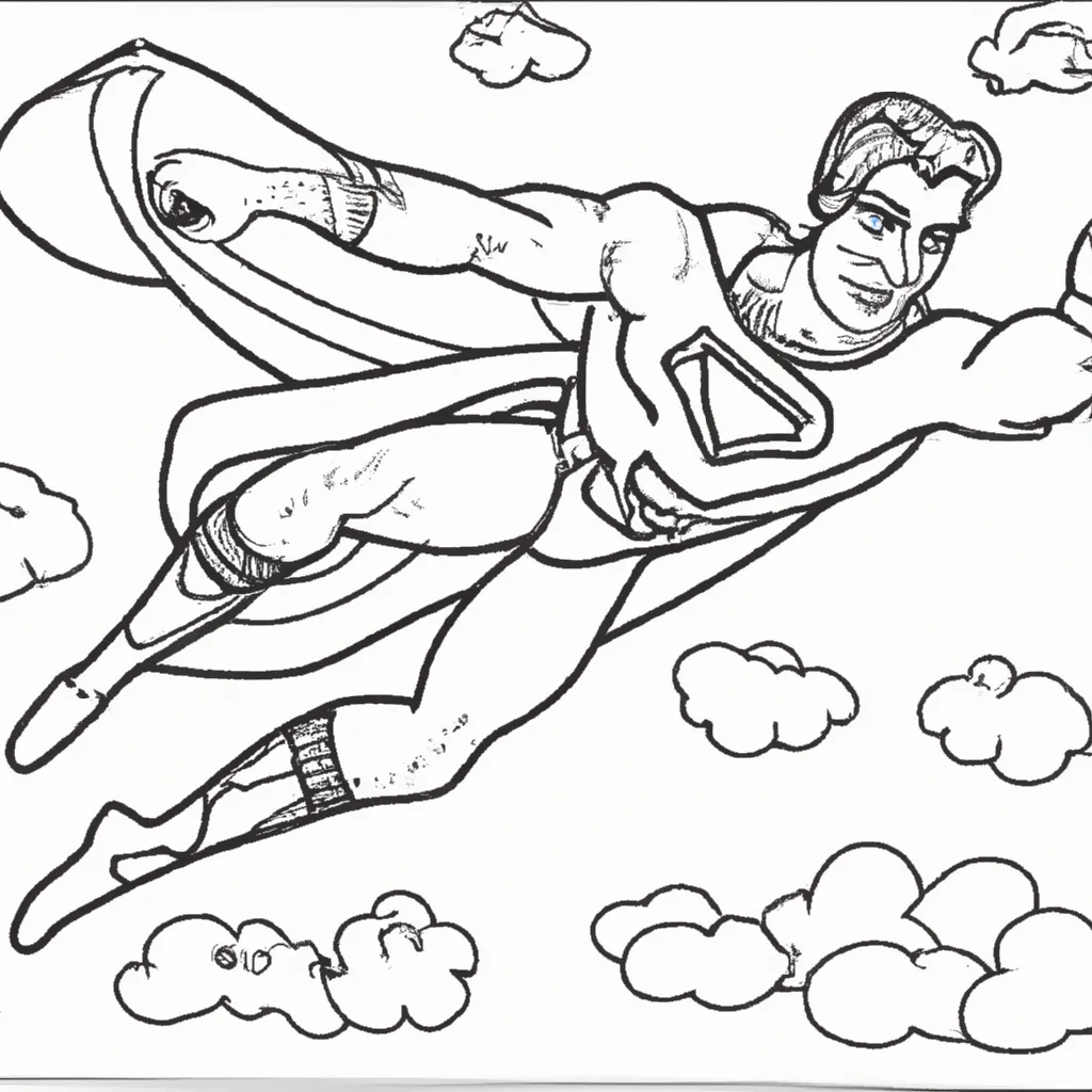 Figura Super Homem Voando