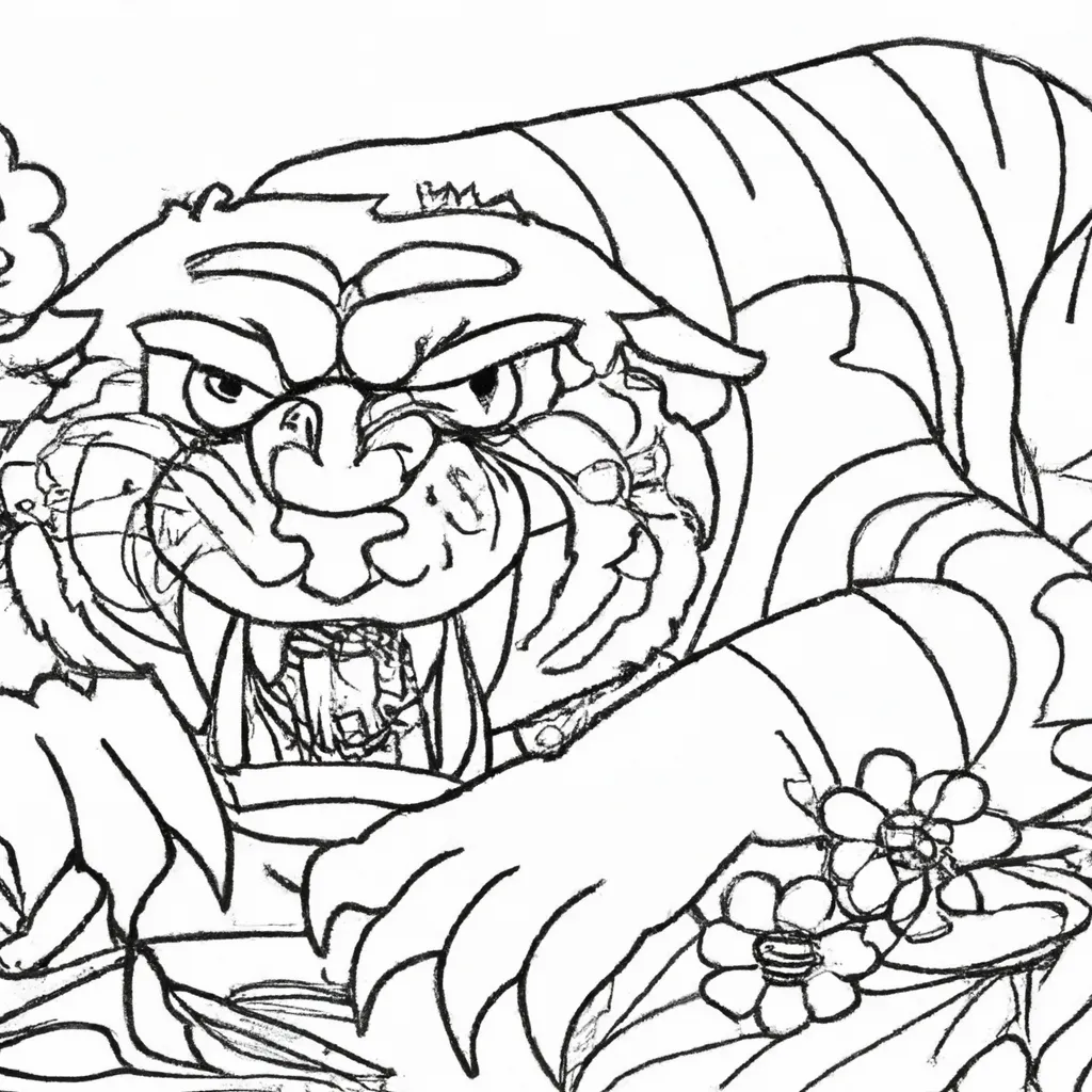 Figura Tigre Atacando