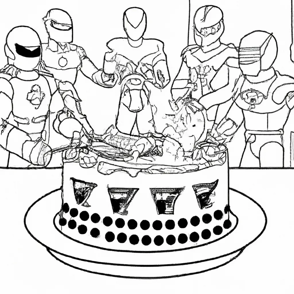 Figura bolo de aniversario power rangers