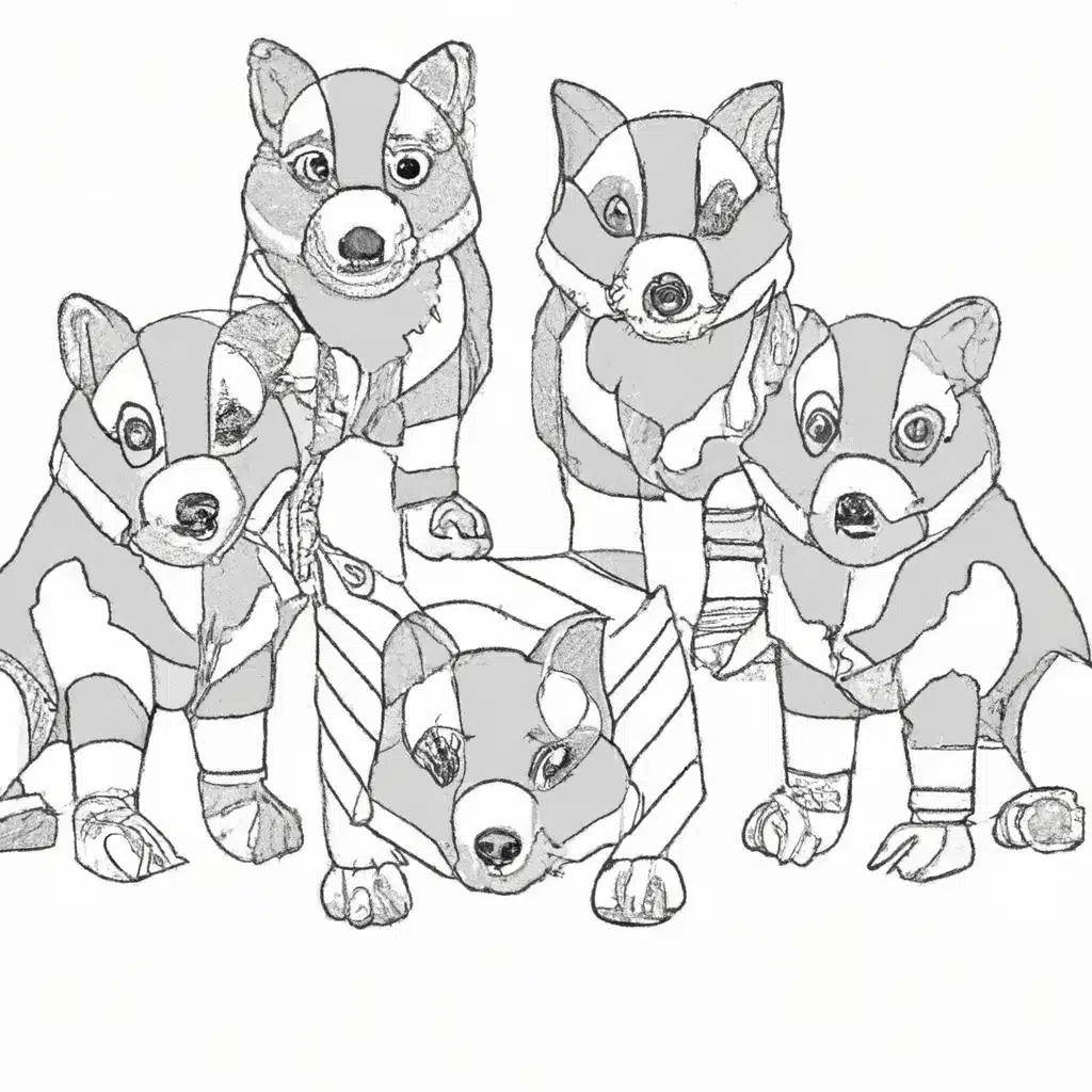 Figura lobos em 3d