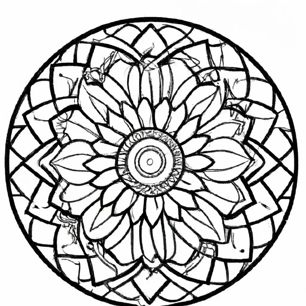 Figura mandala pintura