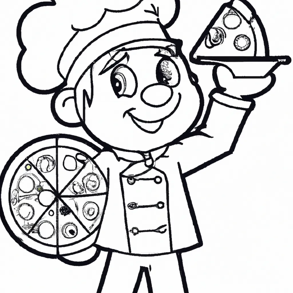 10 Incríveis Desenhos de Pizzaiolo para Imprimir e Colorir!