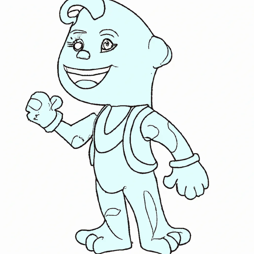 Fotos personagem de desenho azul2
