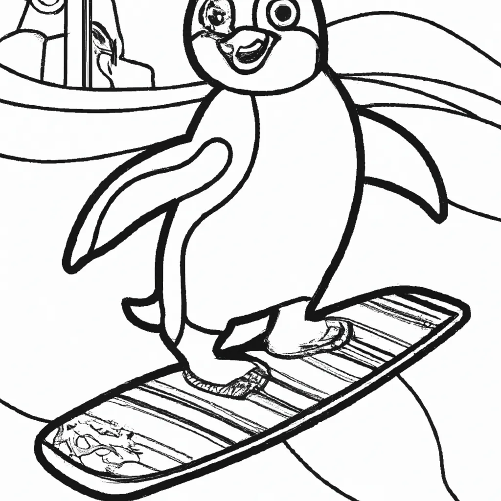 Fotos pinguim surfando Fotos pinguim surfando