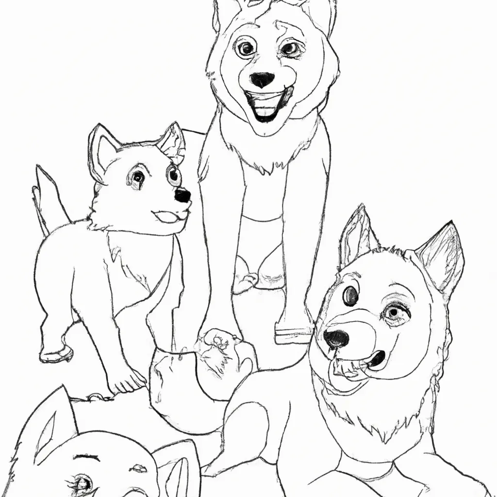 Ideias lobos em 3d