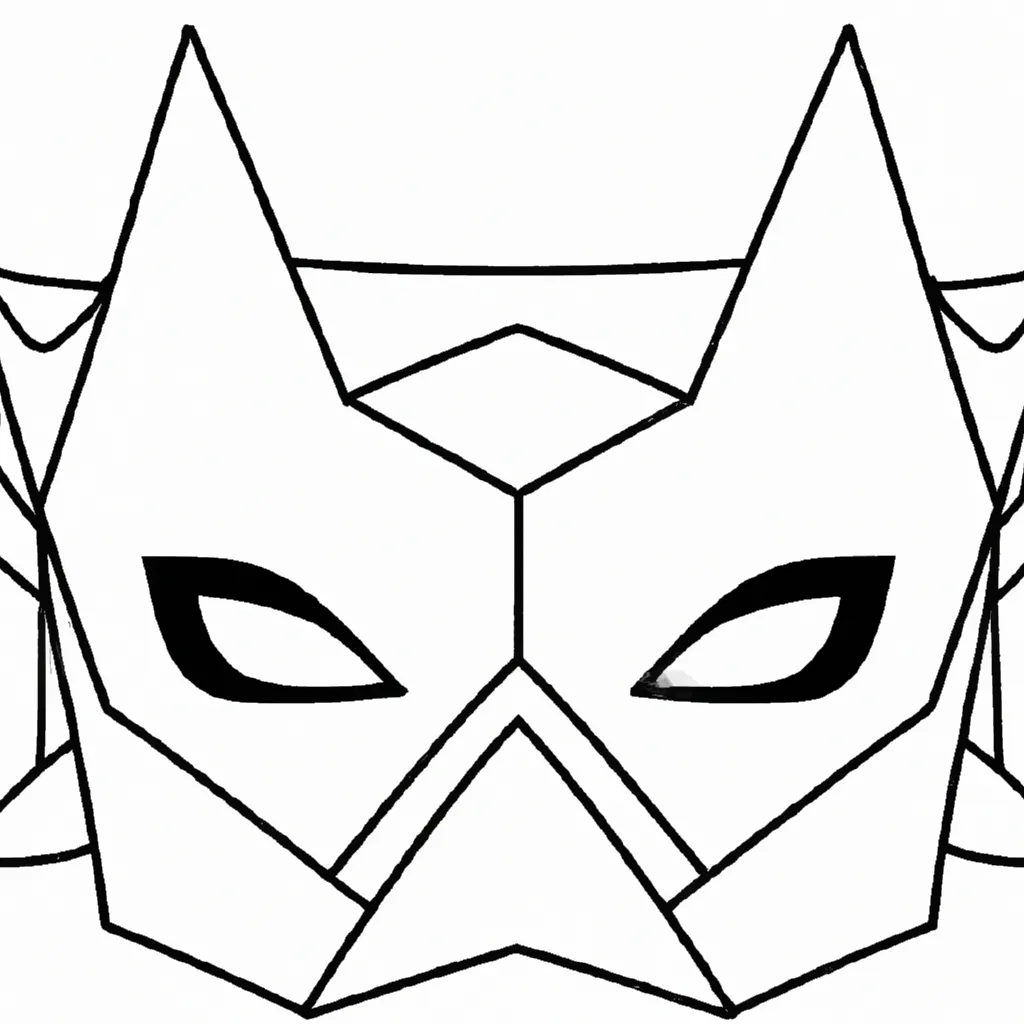 Ideias mascara do batman de papel