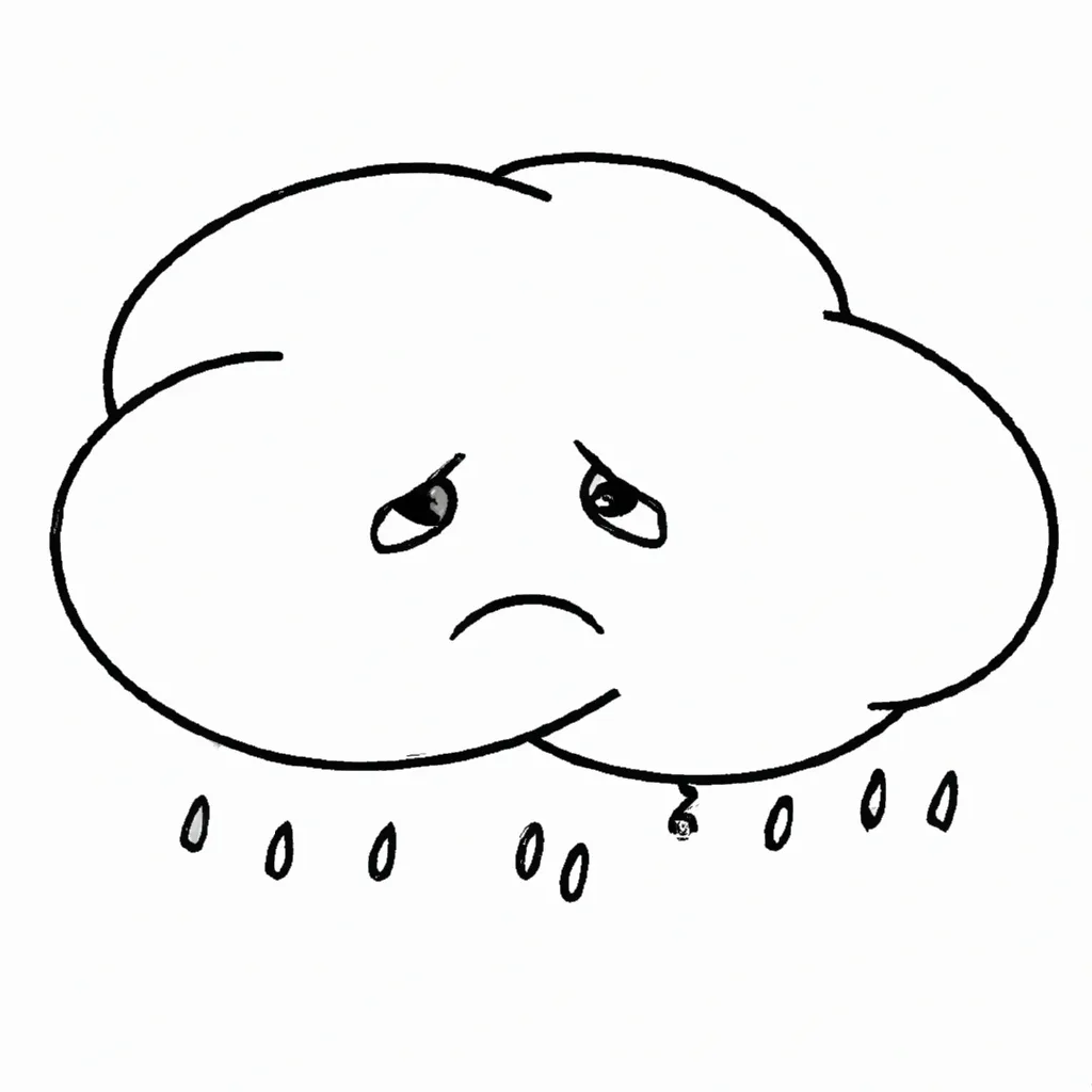 Ideias nuvem triste