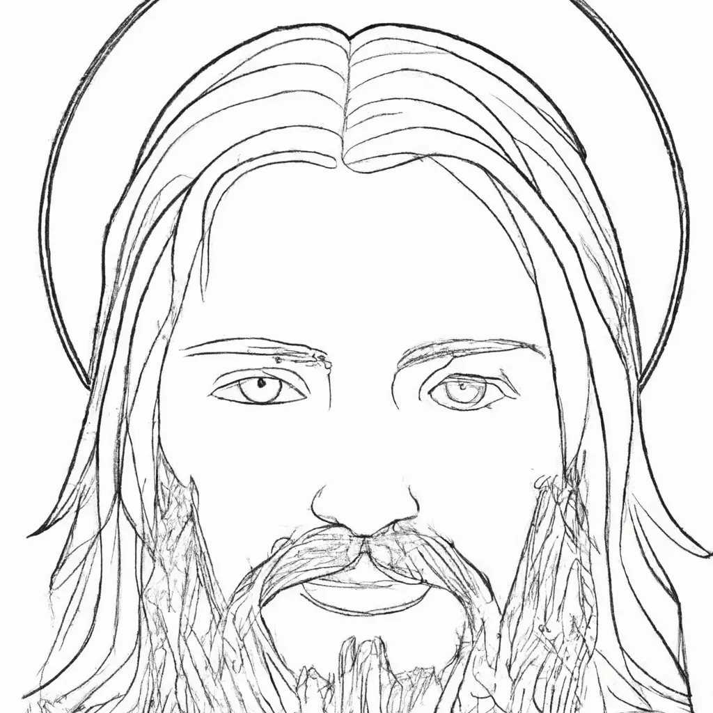 10 Desenhos de Jesus Realista para Imprimir e Colorir