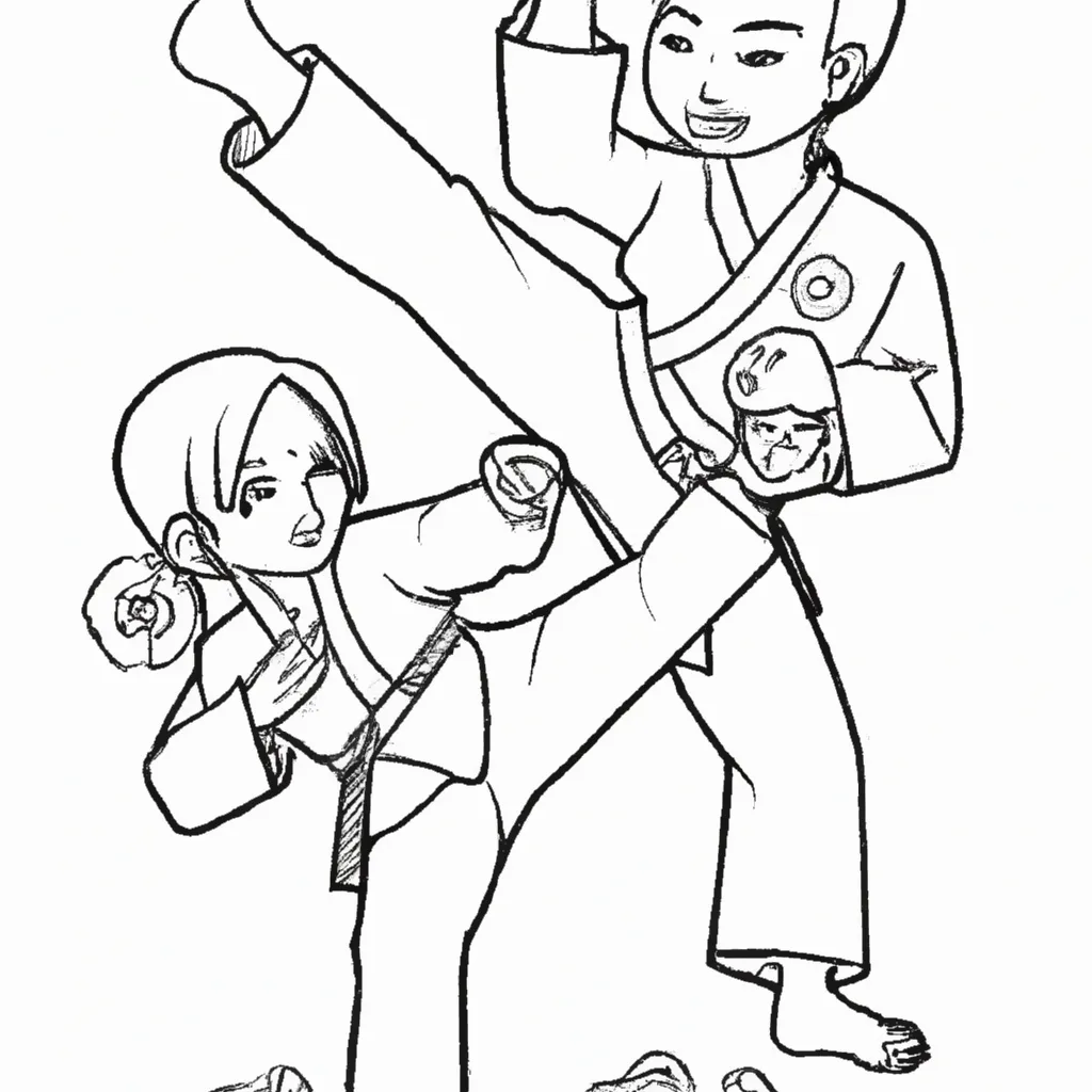 Imagens Lutando Karate