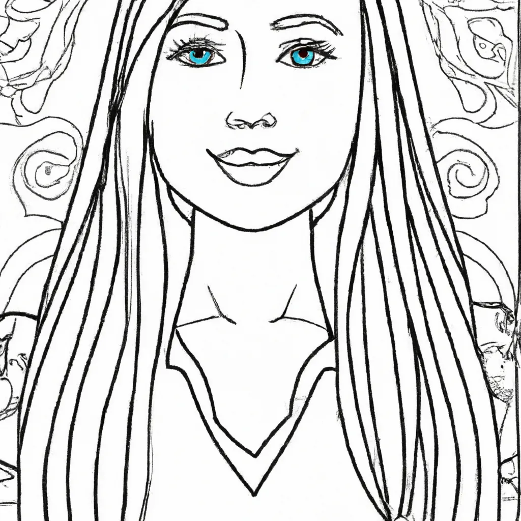 10 Lindos Desenhos de Mulher Loira para Imprimir e Colorir