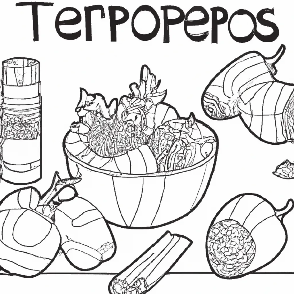 7 Desenhos de Temperos para Imprimir e Colorir