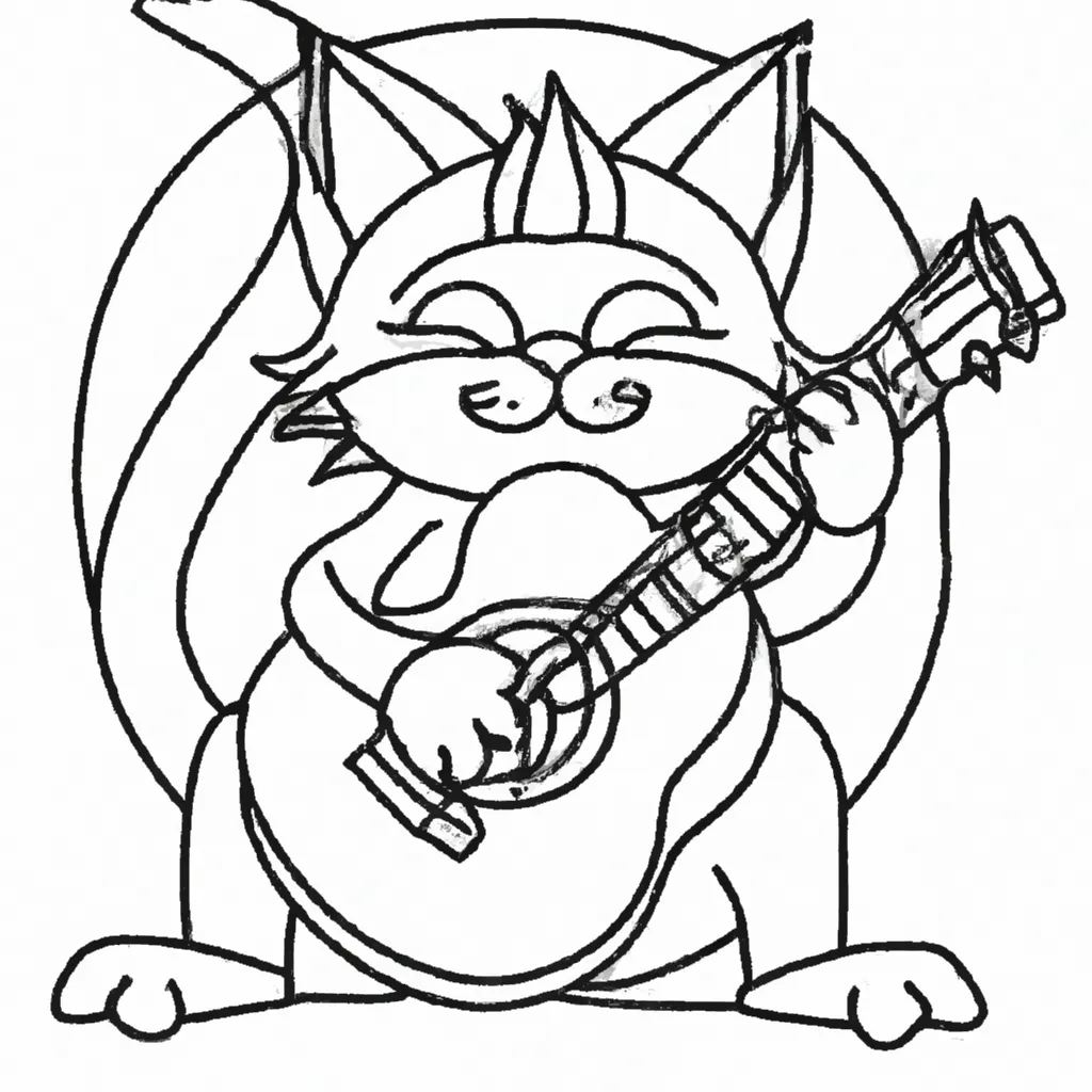 Imagens gato tocando violao2 Imagens gato tocando violao2