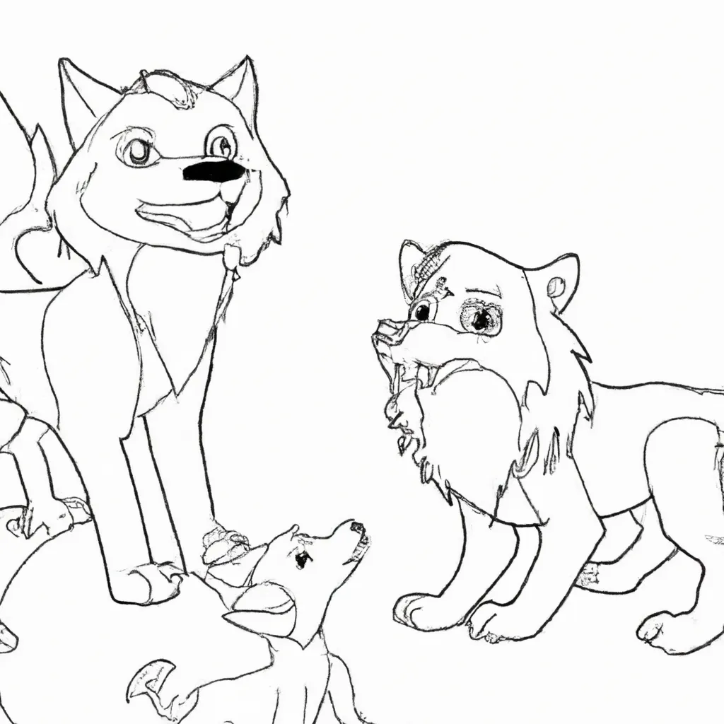 Imagens lobos em 3d2