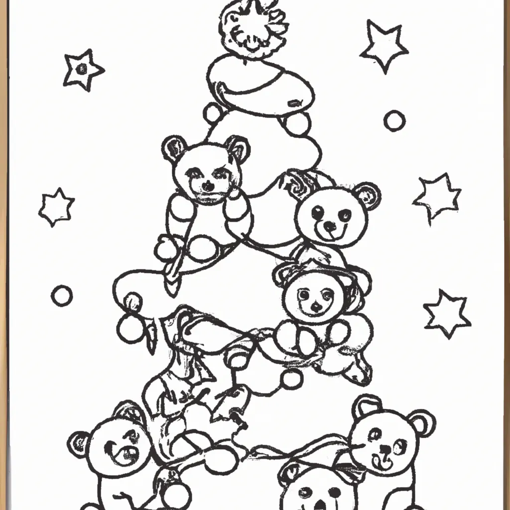 Imprimir Arvore de Natal de Ursinhos