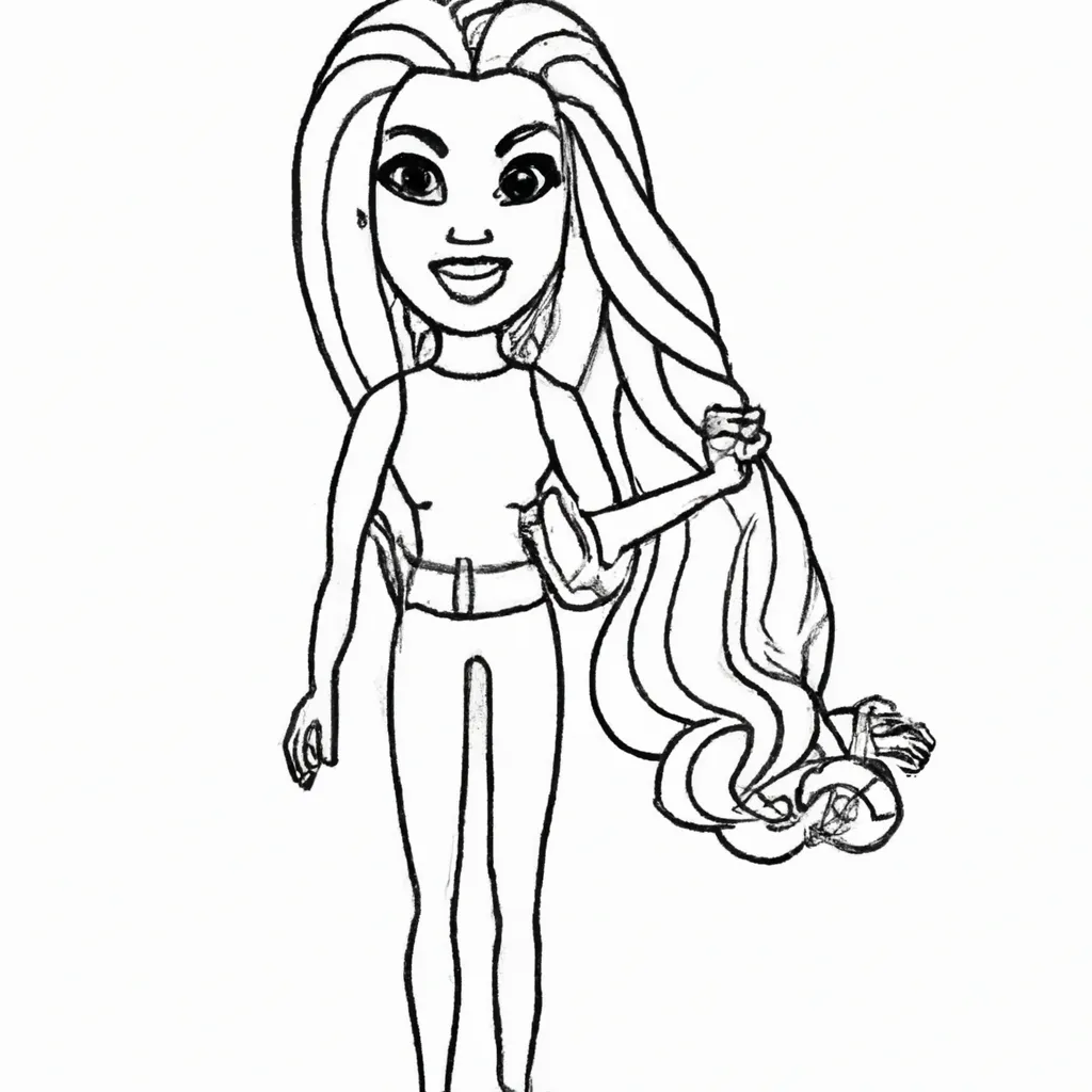 Imprimir Barbie Cabelo Grande Imprimir Barbie Cabelo Grande