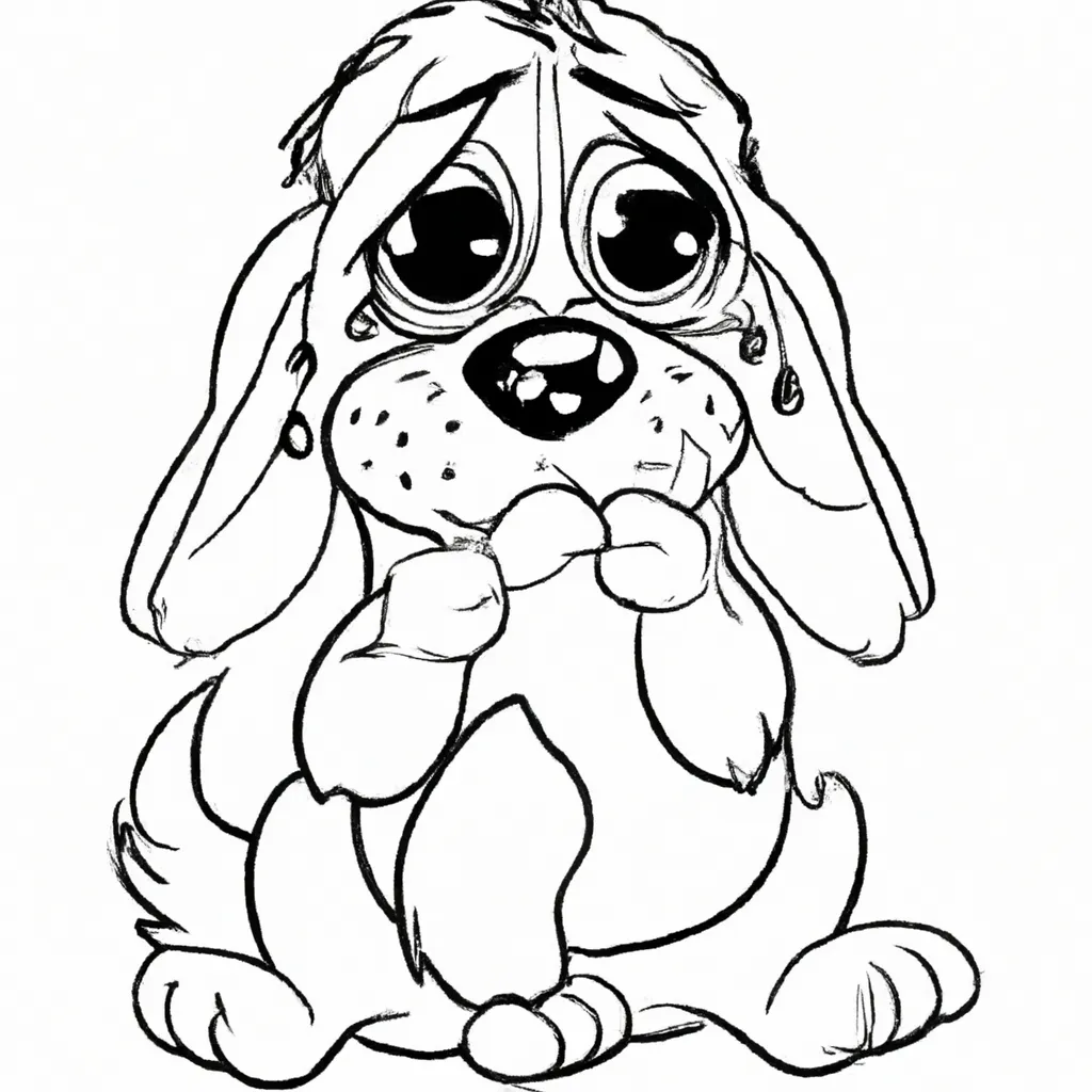 Imprimir Cachorro Chorando Imprimir Cachorro Chorando