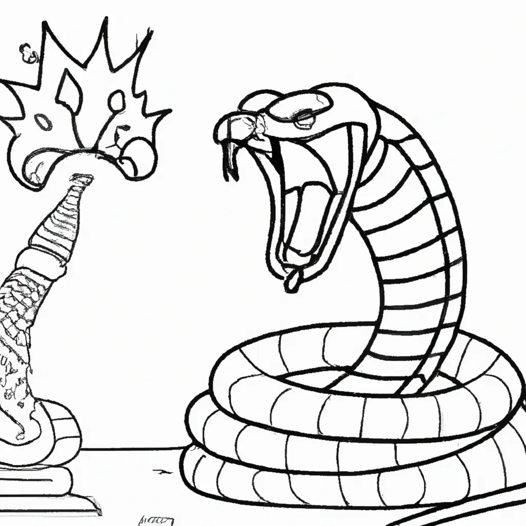 Imprimir Cobra Atacando