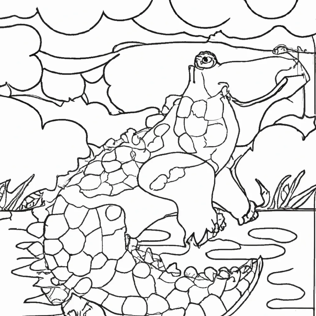 Imprimir Crocodilo de Agua Salgada