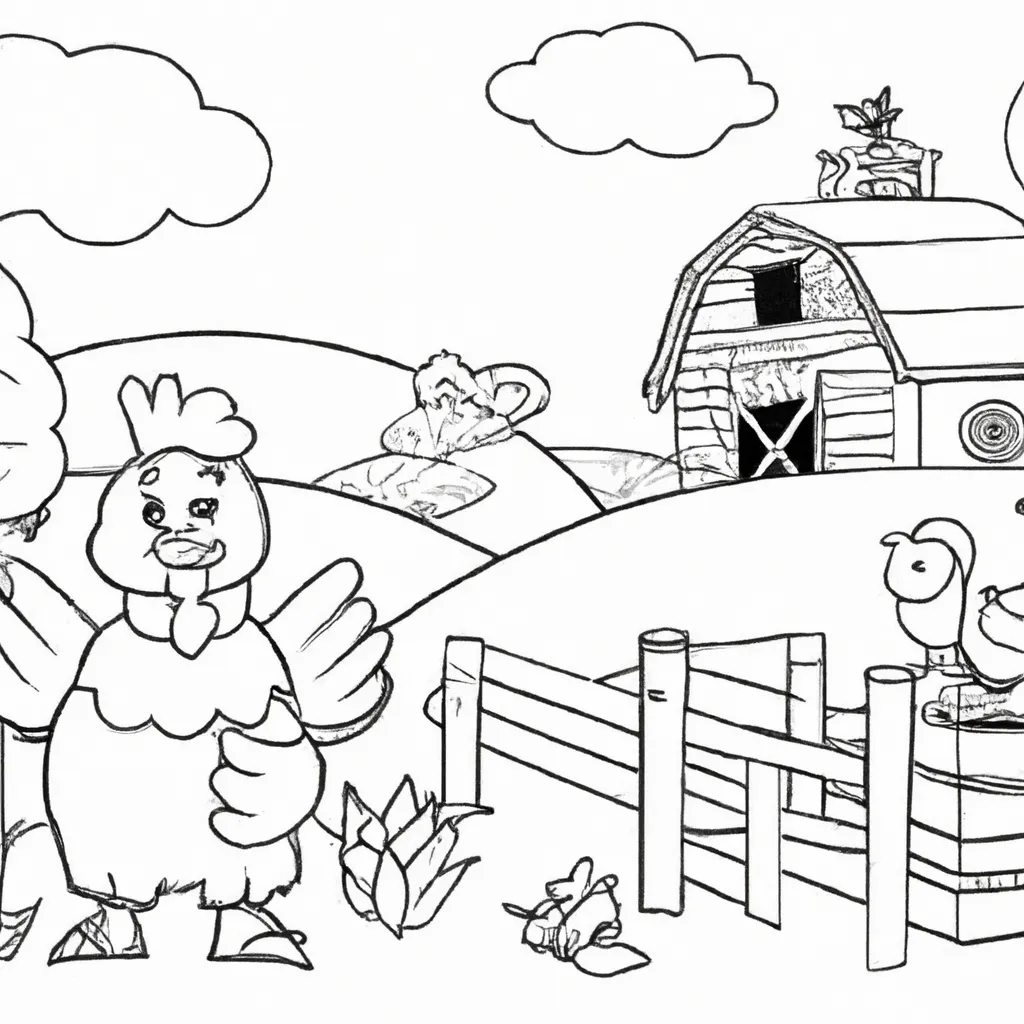 7 Desenhos da Fazendinha Feliz para Imprimir e Colorir