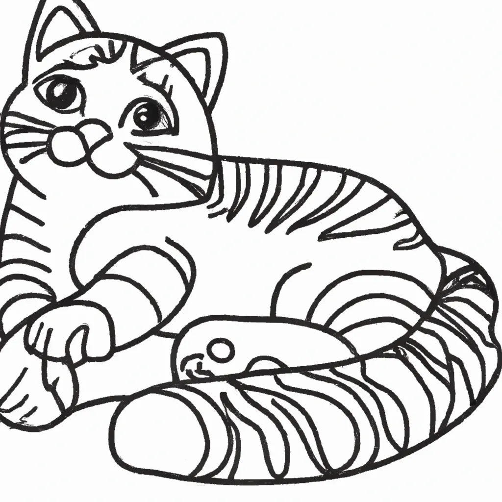 Imprimir Gato Deitado Imprimir Gato Deitado