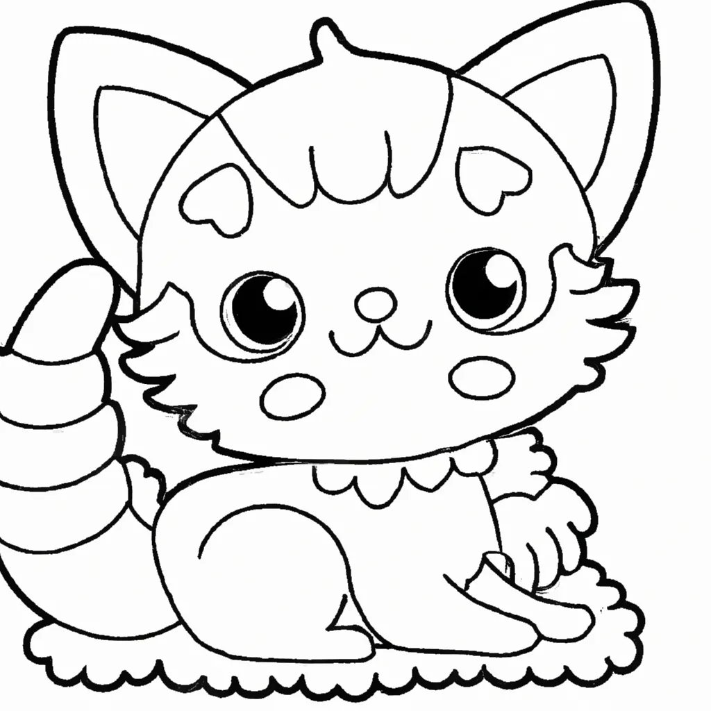Imprimir Gato kawaii