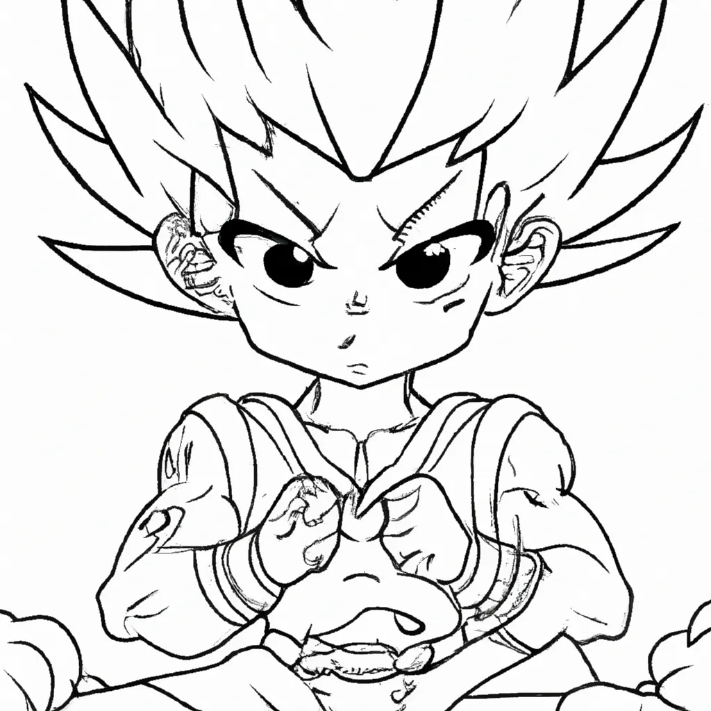 Goku Criança: Desenhos para Imprimir e Colorir