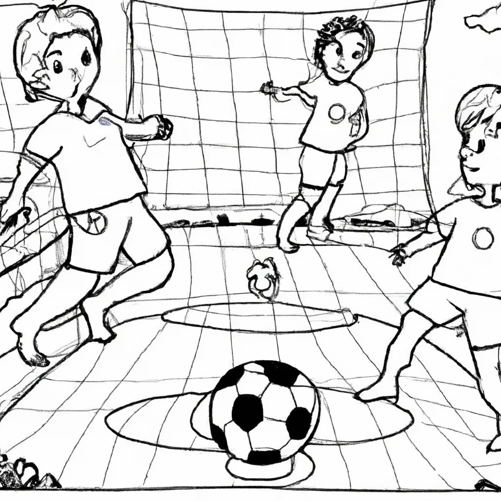 Chute a Gol: 7 Desenhos de Jogo de Futebol para Imprimir e Colorir