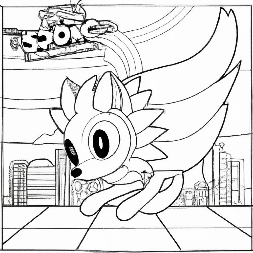 Imprimir Sonic Amarelo