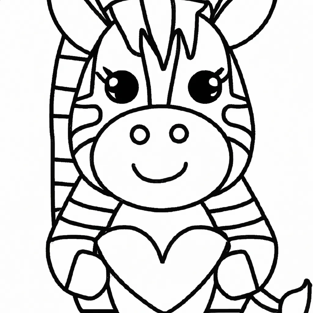Imprimir Zebra Kawaii Imprimir Zebra Kawaii