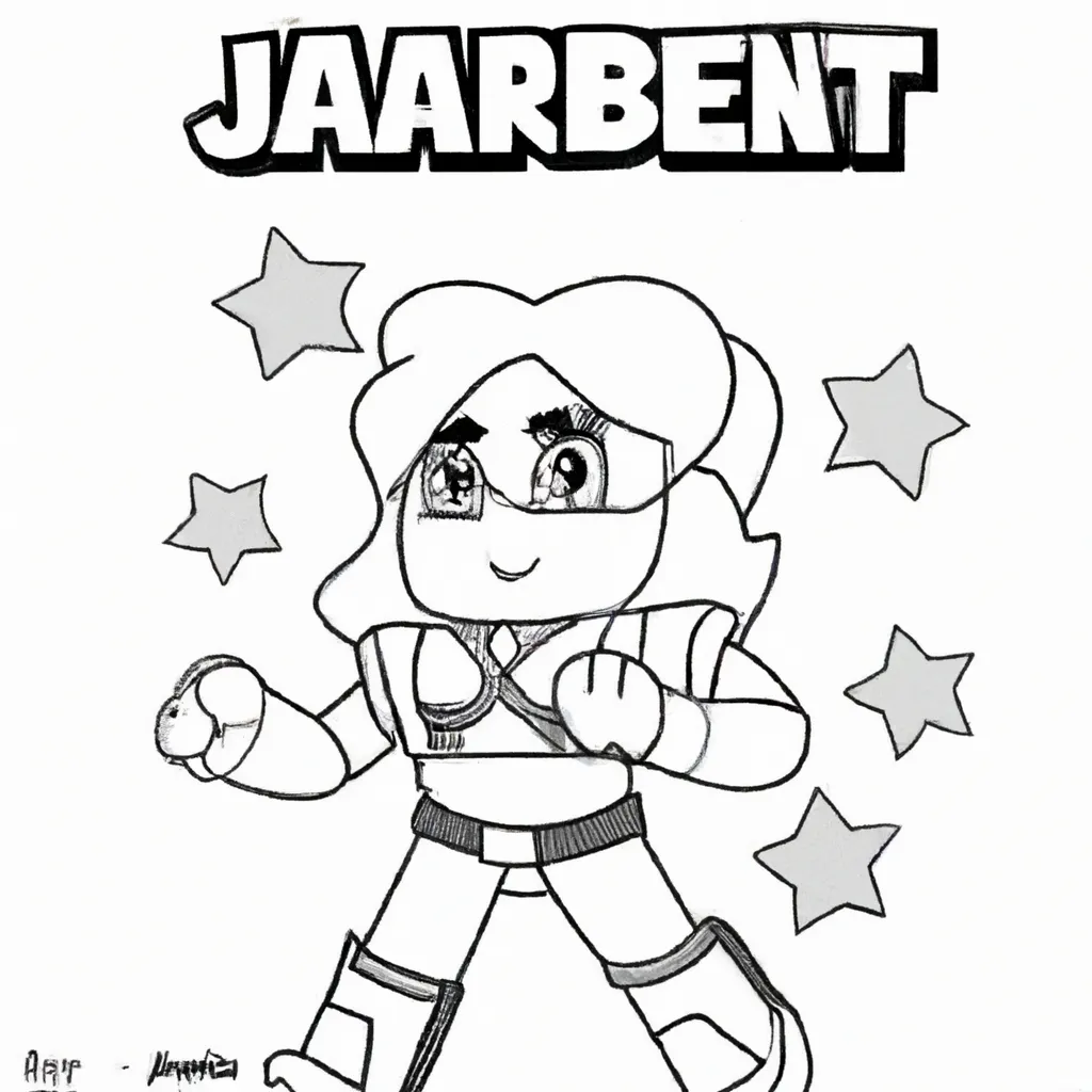 Dibujos increíbles de Janet de Brawl Stars para imprimir y colorear