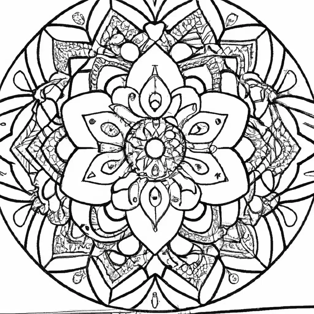 Imprimir mandala pintura