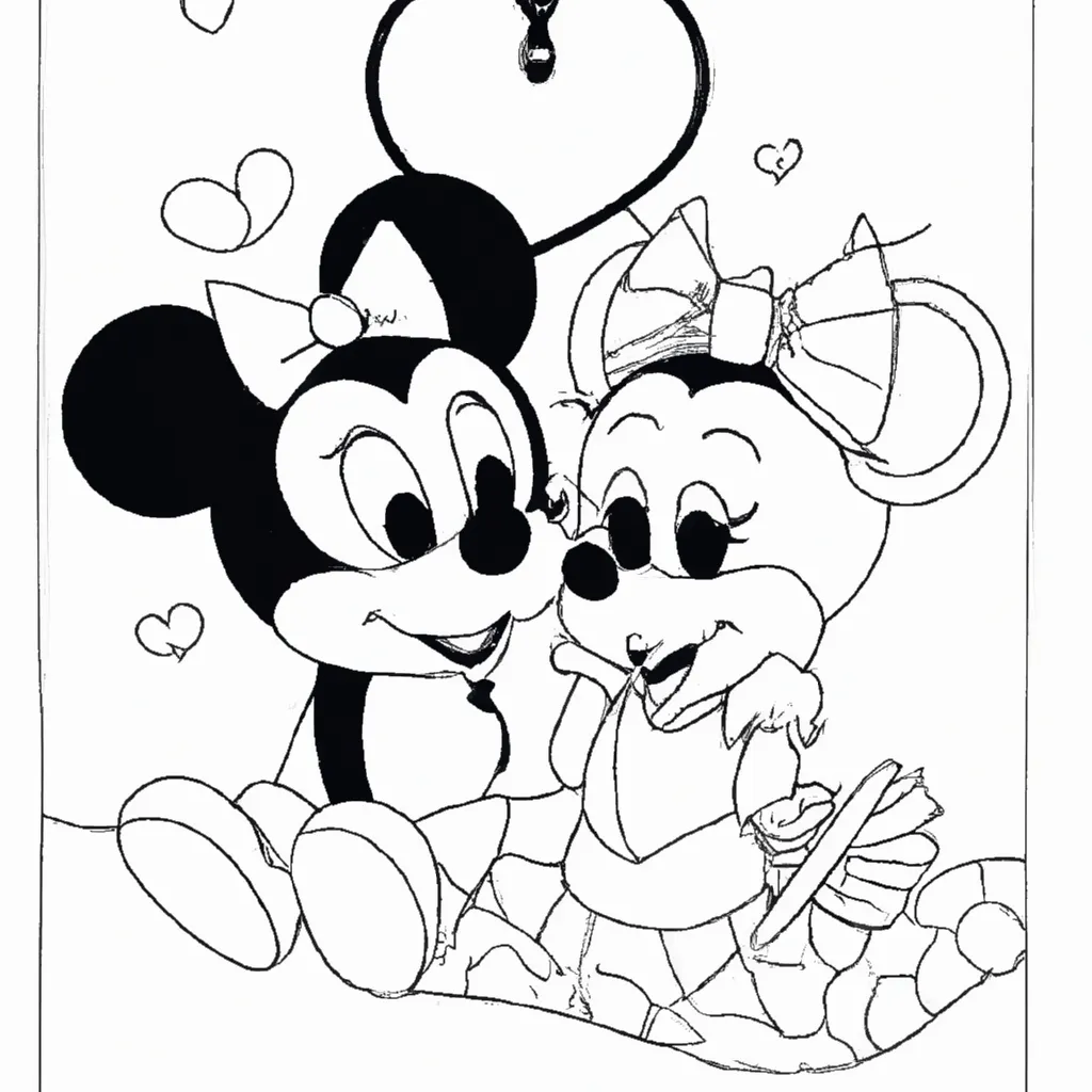 Imprimir mickey e minnie