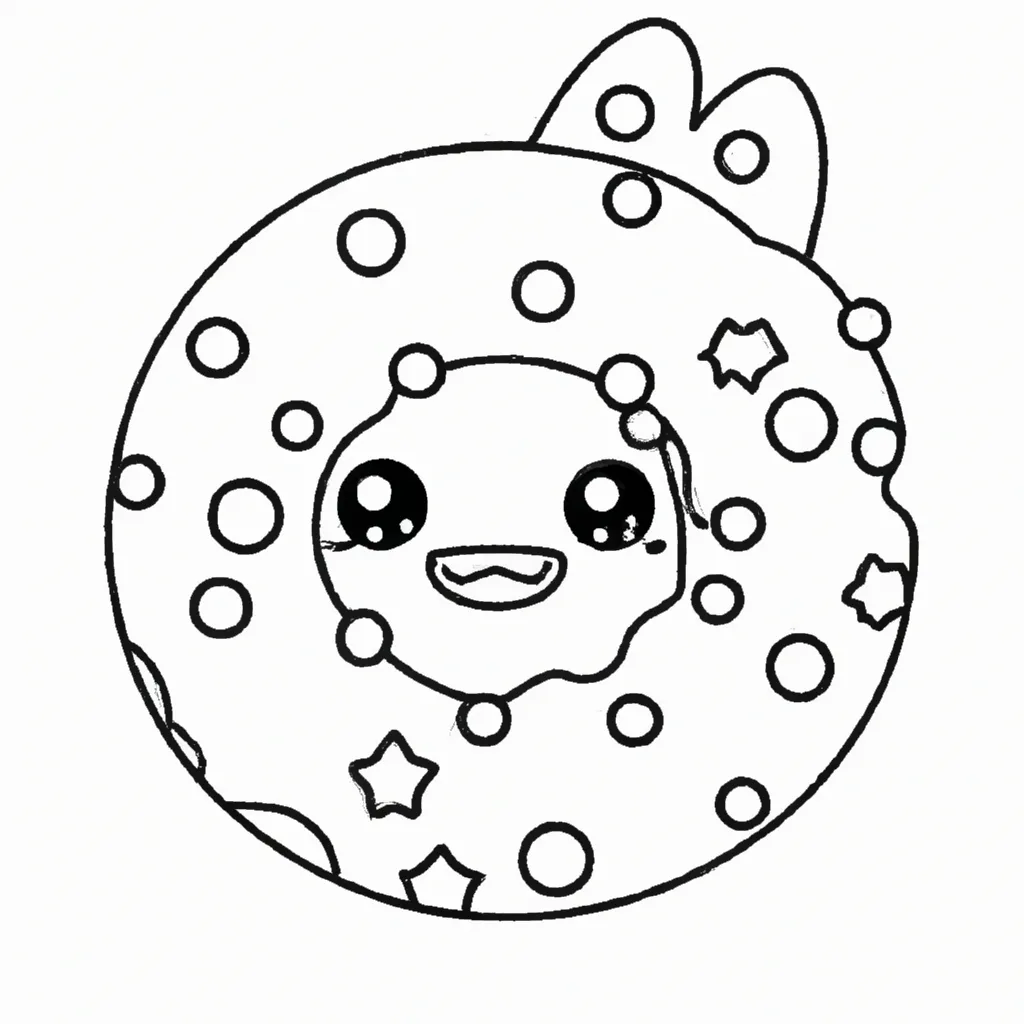Imprimir rosquinha kawaii