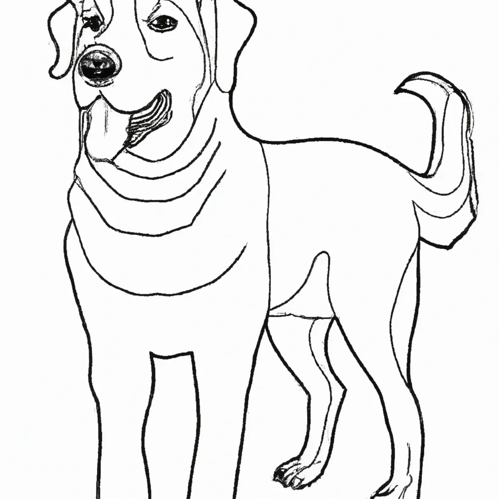 10 Desenhos de Cachorro Realista para Imprimir e Colorir