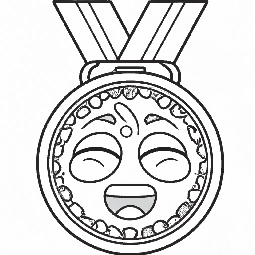 Moldes Emoji de Medalha de Bronze Moldes Emoji de Medalha de Bronze