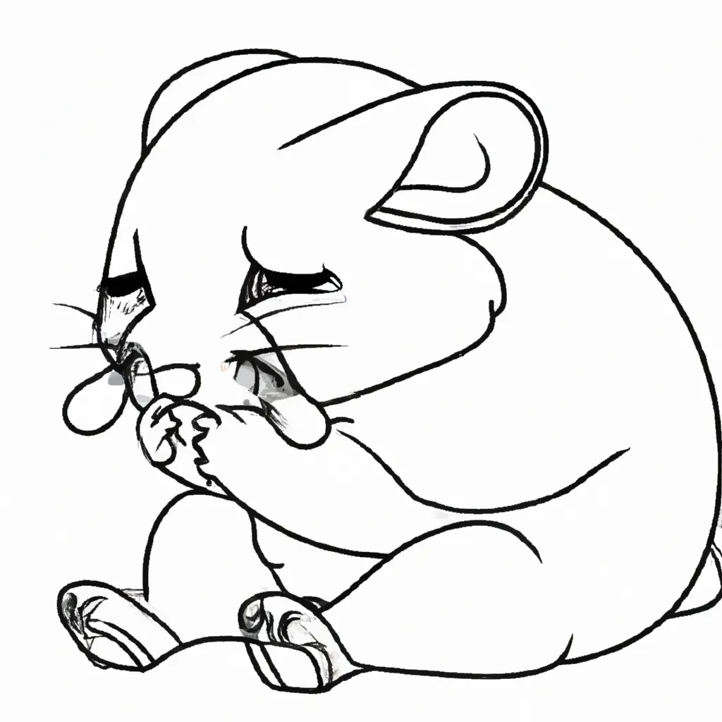 Moldes Hamster Chorando