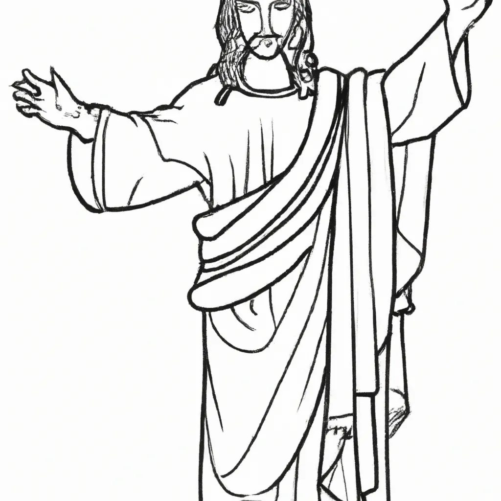 10 Lindos Desenhos de Jesus Cristo para Imprimir e Colorir