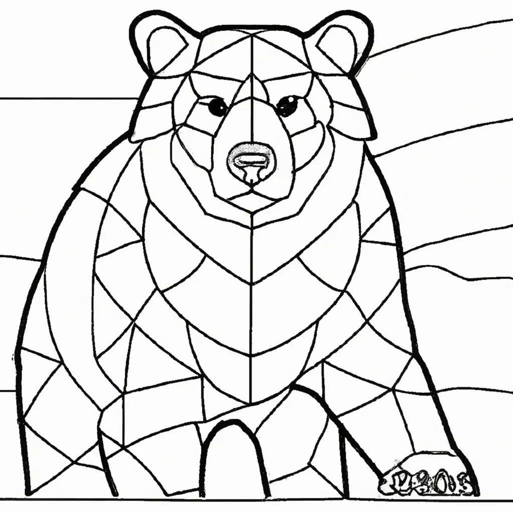 Moldes Mosaico de Urso Moldes Mosaico de Urso