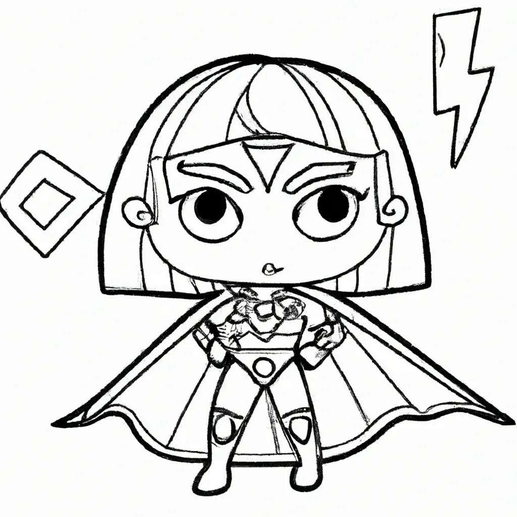 Moldes Mulher Maravilha Chibi
